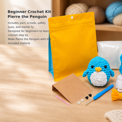 Pierre the Penguin Beginner Crochet Kit